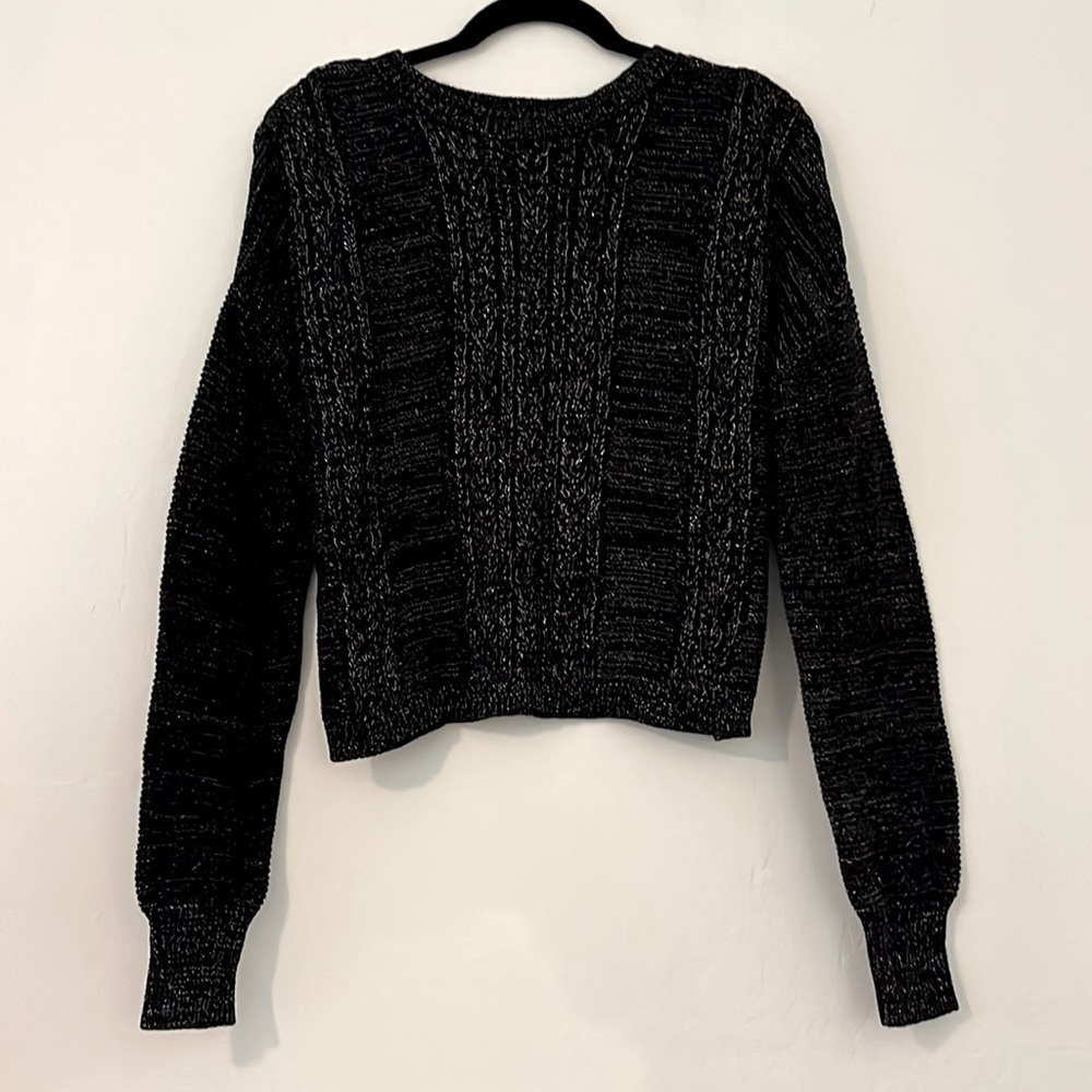 Harper Canyon Black Multicolor Metallic Sweater